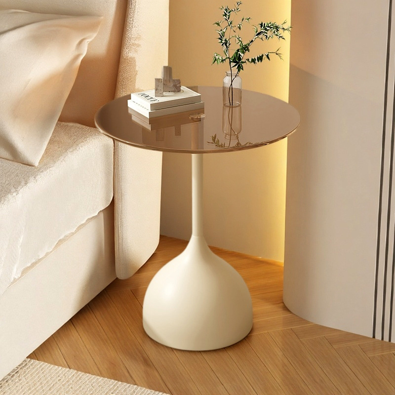 New Cross-Border Model Coffee Table, Bedside Table Alternative, Iron Art Round Table, Tempered Glass Side Table, Bedside Corner Table, Light Luxury Tea Table New Cross-Border Model Coffee Table, Bedside Table Alternative, Iron Art Round Table, Tempered Glass Side Table, Bedside Corner Table, Light Luxury Tea Table