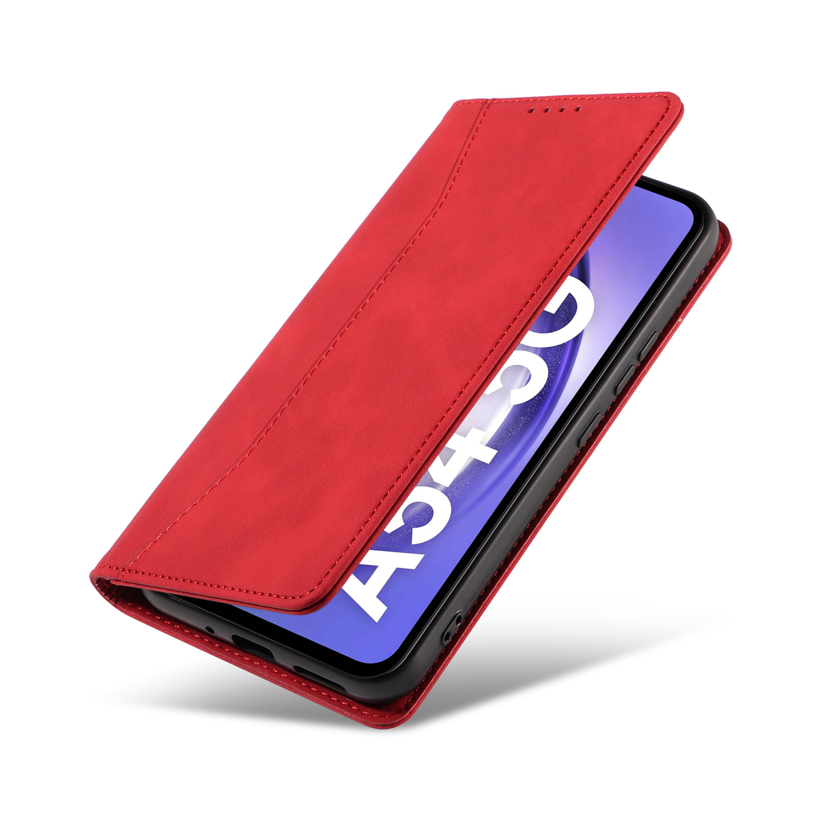 Retro flip mobilskal för samsung galaxy med magnetisk kortfack_voghion.com