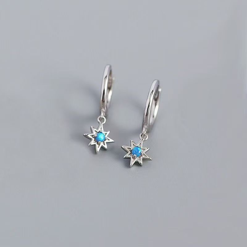 Eight-pointed Star Earrings For Men Unique Niche Design Accessory_voghion.com