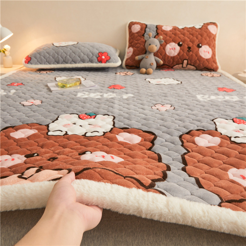 밀크티 베어【품질 검사 완료✅A급 걸쭉한 우유벨벳⭐정전기 방지⭐빨 수 있는⭐흘리지 않음]