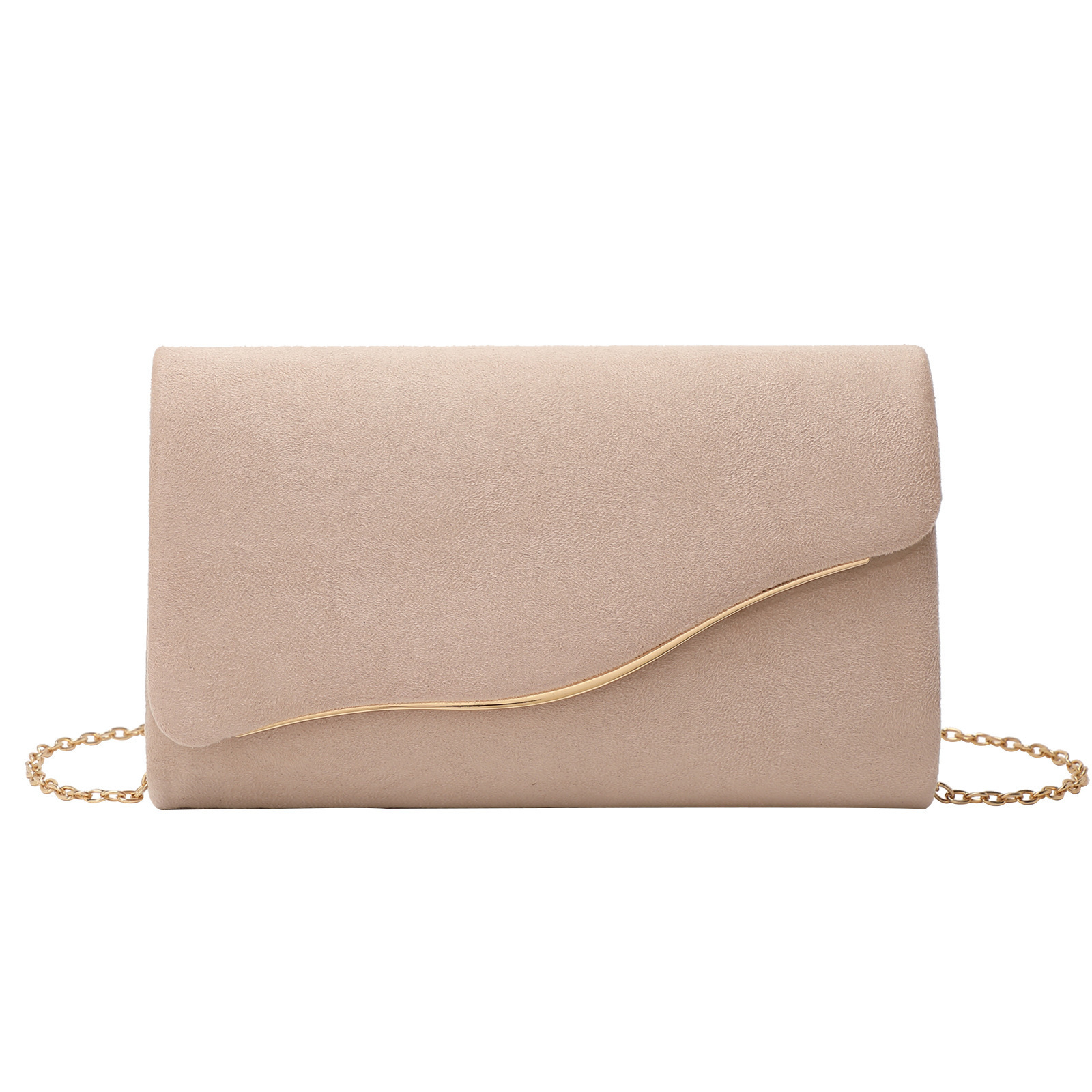 Cross-Border Women's Evening Bag - Fresh, Sweet, Simple Clutch With Elegant Chain Shoulder And Crossbody Bag For Banquets - Thumbnail 5