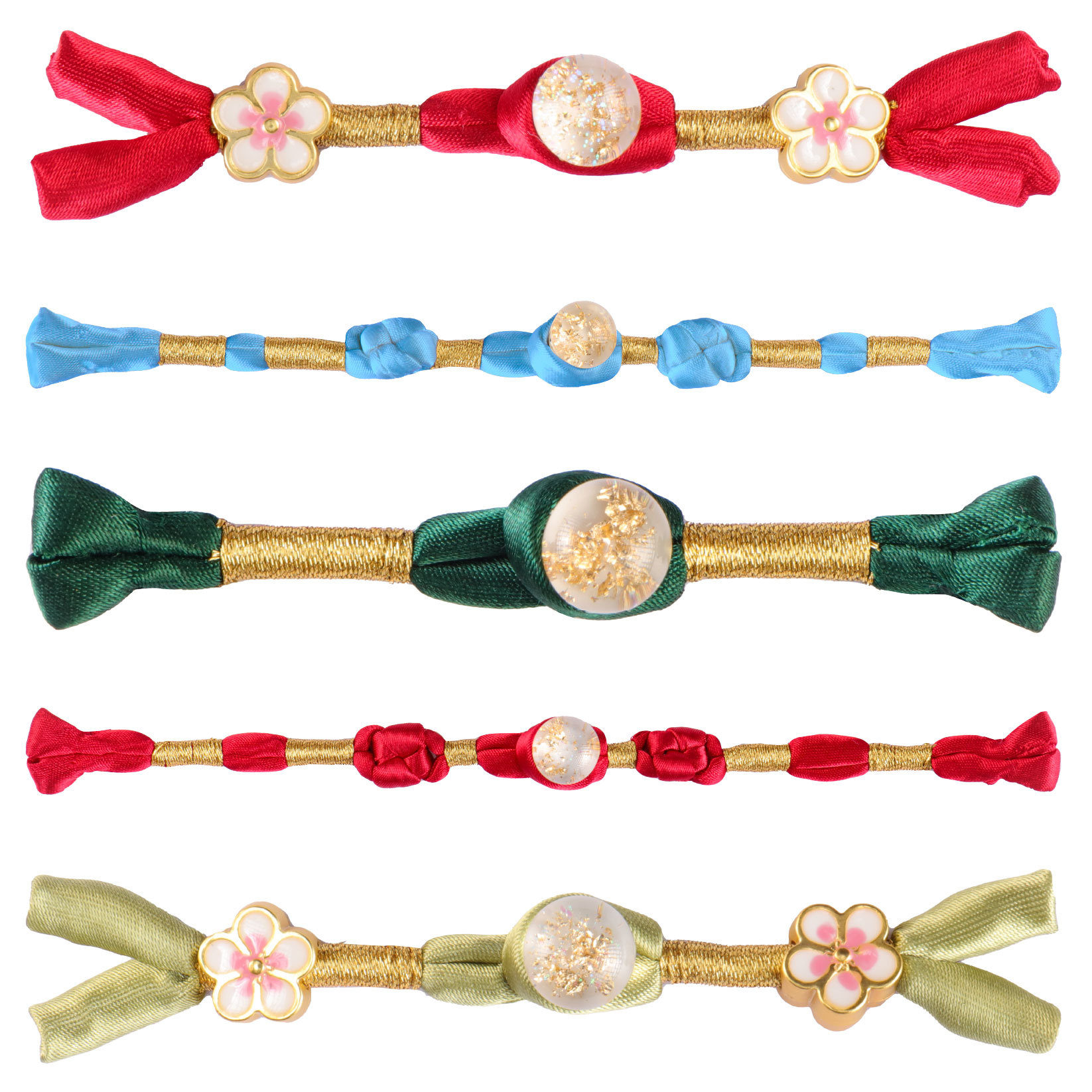 新中式金属材质仿箔金头手工盘扣蝴蝶形汉服唐装旗袍扣