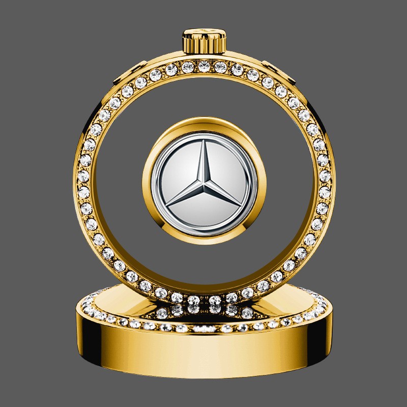 골드 다이아몬드 장식 합금 장식품 (박스 포장) [다른 차종 문의] 기본 벤츠