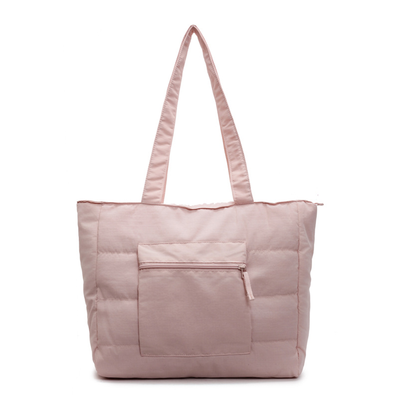 Bolso Tote de Nylon para Mujer con Cremallera para Estudiantes y Uso Diario