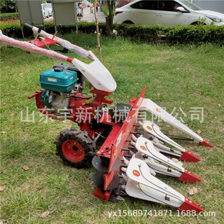 玉米秸秆割倒机1米宽幅辣椒割晒机 手扶式稻麦收割机