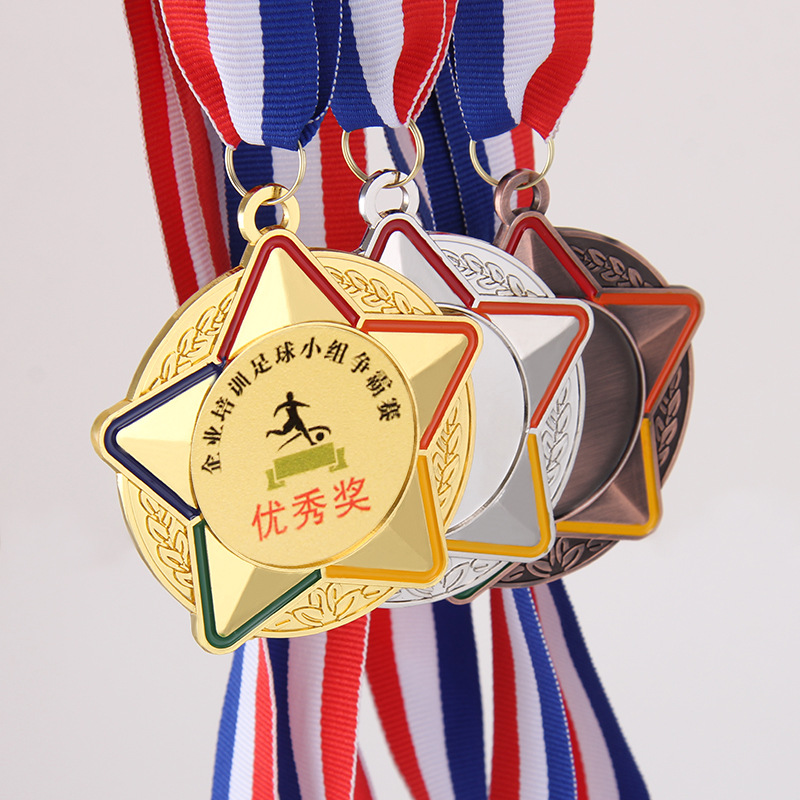 Medalla de metal general listado medalla de maratón deportivo escolar medalla conmemorativa oro plata cobre medalla listado