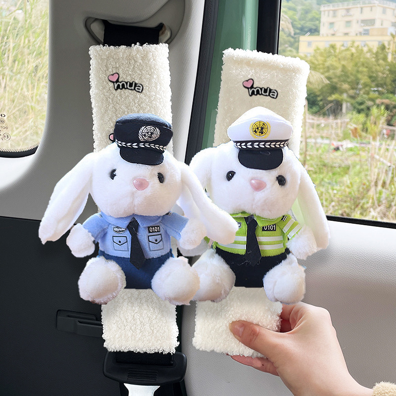 Funda Protectora de Cinturón de Seguridad de Lana de Cordero para Coche image 15