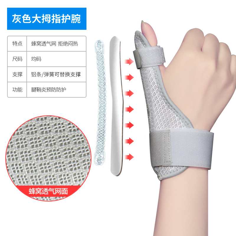 Protector de muñeca fractura de pulgar fijo férula muñeca esguince equipo de protección madre ratón mano rehabilitación