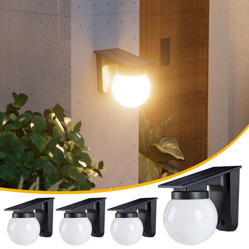 Solar outdoor wall lamp home lighting street light balcony atmosphere ball wall lamp garden layout courtyard wall lamp Solar outdoor wall lamp home lighting street light balcony atmosphere ball wall lamp garden layout courtyard wall lamp
