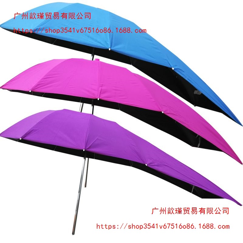 Electric vehicle sunshade umbrella, rain canopy, electric scooter, motorcycle, tricycle, bicycle, black-coated sun protection and UV protection umbrella