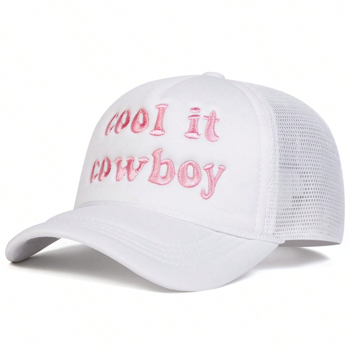 Women's Summer Sun Protection Baseball Cap With Letter Embroidery_voghion.com