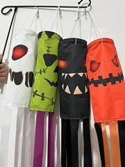 ハロウィーンの新しい祝日装飾旗カボチャ幽霊ハロウィーン風向袋防水鬼節屋外装飾品