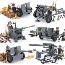 LL兜兜仔拼装德军事反坦克榴弹高射防空火箭炮男孩子玩具礼物