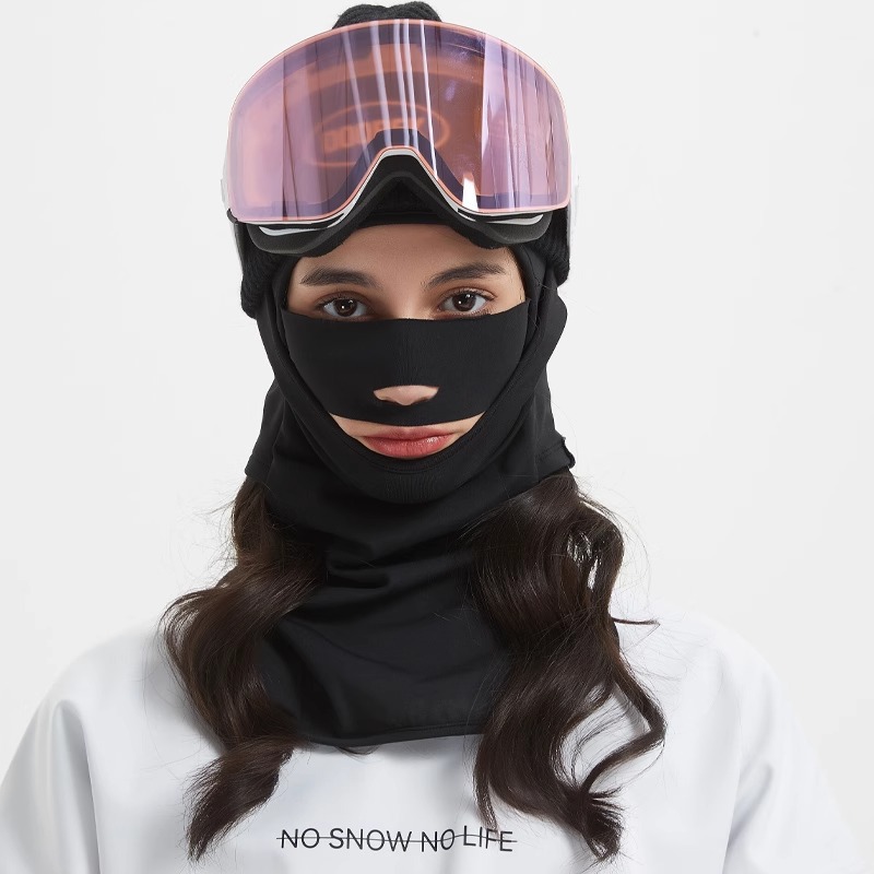 Ski Headgear Winter Outdoor Ski Face Cover V Face Quick-drying Breathable Windproof Warm Single and Double Board Mask for Men and Women