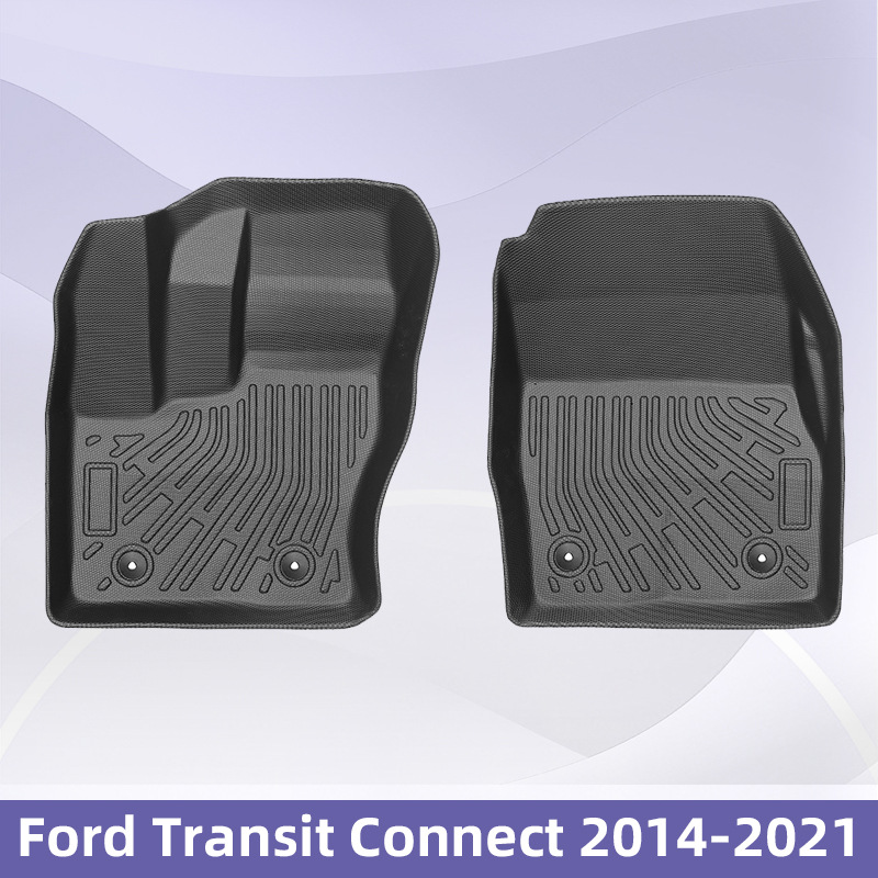 Para Ford Transit connect 2014 - 2021 TPE Foot Pads 3D All Weather Pads