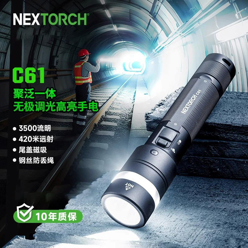 Новый уличный фонарик Naride C61 с зумом, мощный фонарик, встроенный дальнобойный фонарик высокой яркости с длительным временем автономной работы.