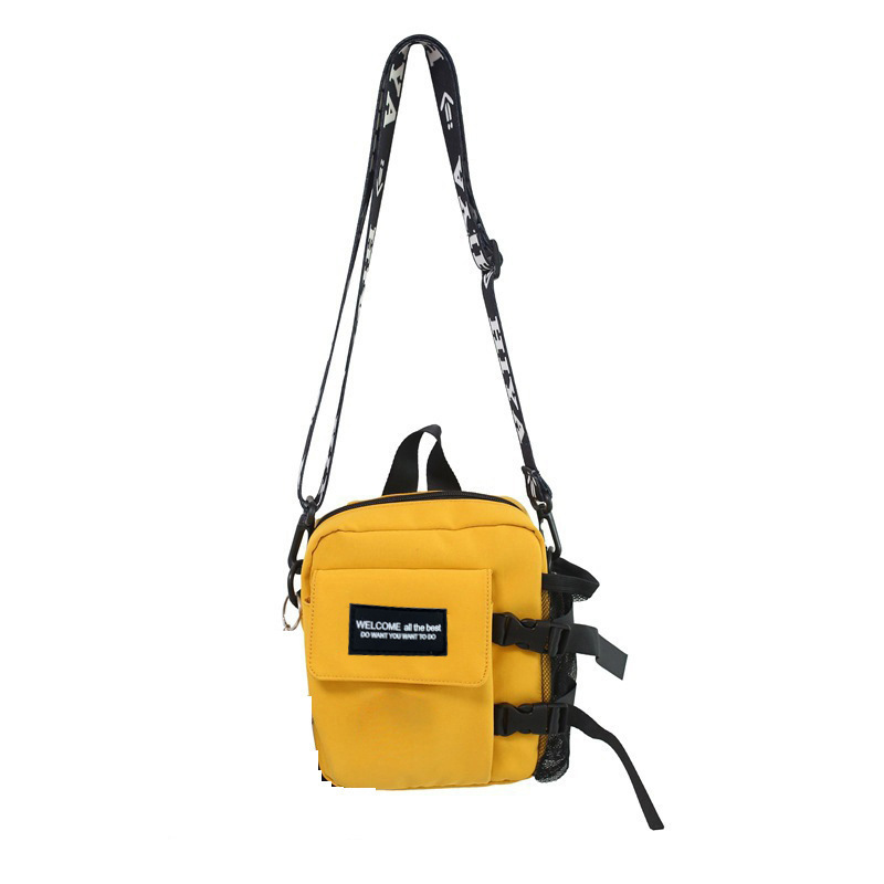 Bolso de hombro pequeño para hombres y mujeres bolso de estilo ins de alto valor para mujer nuevo estilo coreano casual Harajuku bolso de mensajero de hombro para mujer