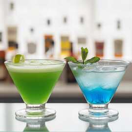 阔口玻璃杯酸奶布丁杯子创意网红冷饮雪糕冰淇淋杯香槟杯鸡尾酒杯