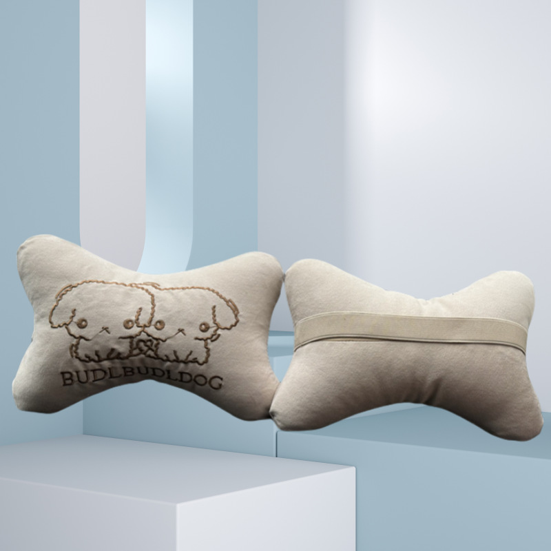 Car Pillow, Lumbar Support, Four-Piece Set, Seat Pillow, Neck Pillow, Back Cushion, Car Accessories, Cute Cartoon Design