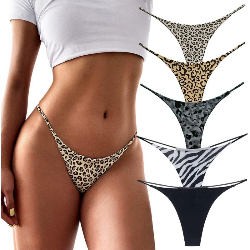 Сексуальный G String Трусики Женские Низкая Талия Белье 5 Шт. Брифы