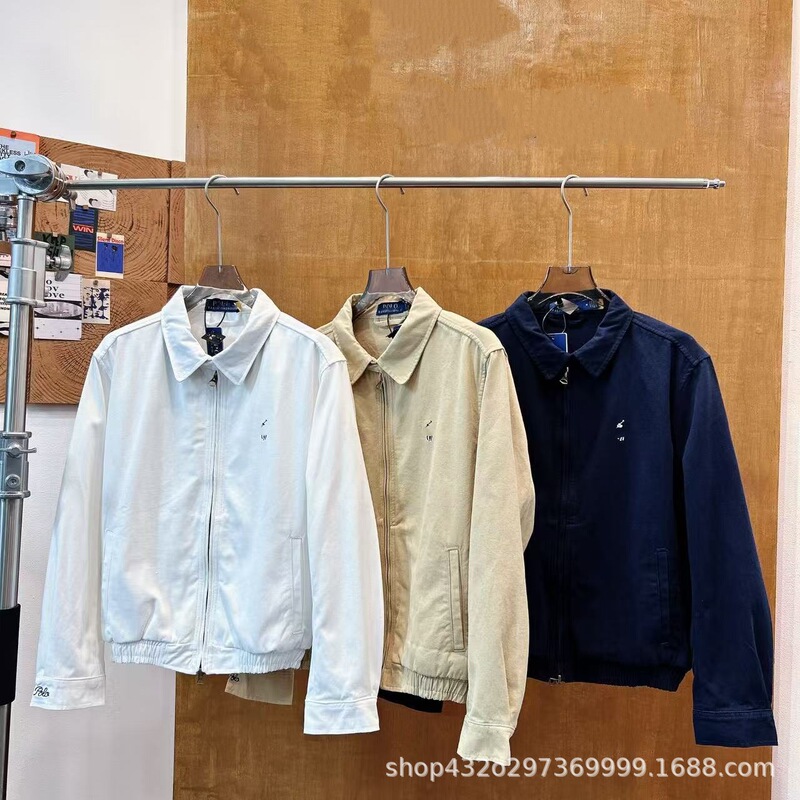 2025 Early Spring and Autumn Pony Mark Classic Old Money Style Women's Barne Style Zipper Jacket Coat 2025 Early Spring and Autumn Pony Mark Classic Old Money Style Women's Barne Style Zipper Jacket Coat