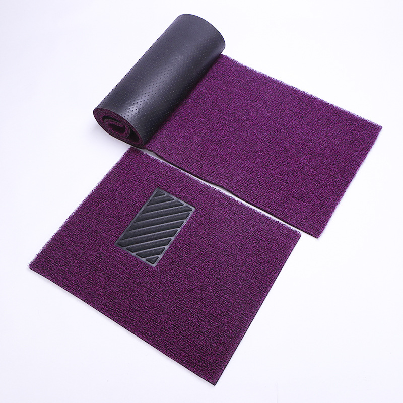 Car mat universal silk ring can be cut easy to clean non-slip foot mat monolithic main driving mat manufacturers