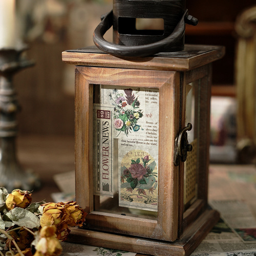 Early Foam Sticker Pack Yesterday Years Series Vintage Handbook Collage Decorative Backing Paper 20 sheets in 4 styles