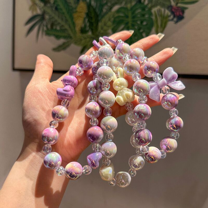 Factory Direct Supply Car Key Chain Color Plated Cartoon Acrylic Key Chain Pendant Amazon Cross-Border Exclusive Supply