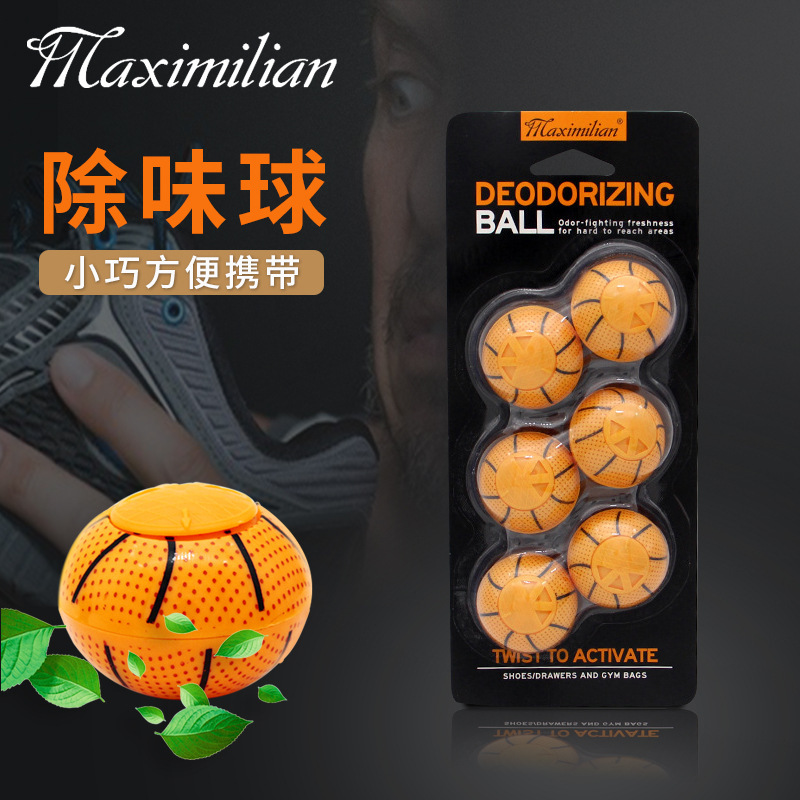 Maximilian Shoe Deodorizing Balls for Sneakers, Socks, Leather Shoes, Odor Improvement Capsules for Bathroom and Shoe Cabinet Fragrance
