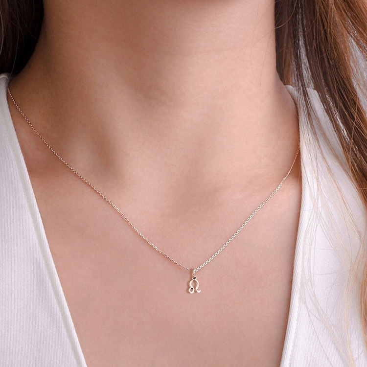 Stainless Steel 14K Gold Plated Rose Gold Plated Simple Style Plating Constellation Pendant Necklace display picture 2