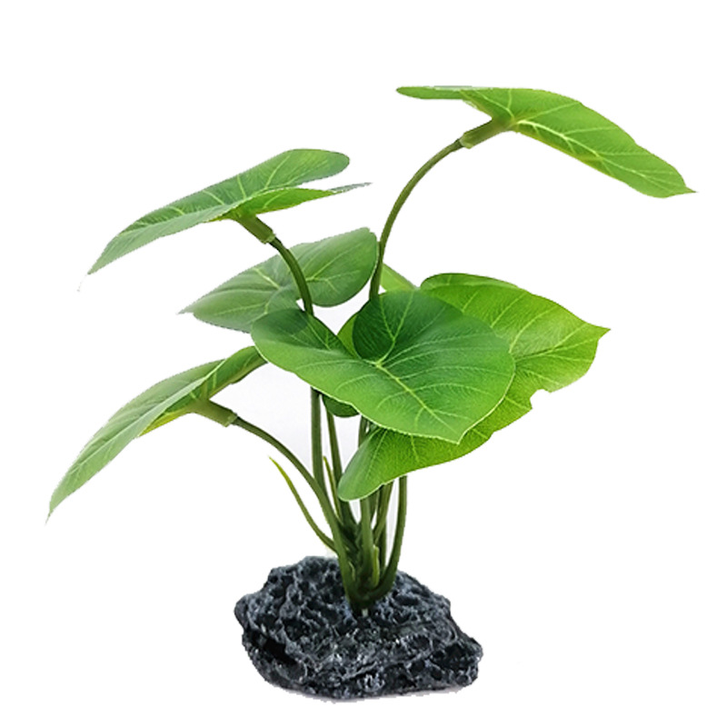 Simulación de plástico, plantas verdes, paisajismo, decoraciones de jardinería, adornos de peceras, simulación de plantas acuáticas, hojas, flores y plantas
