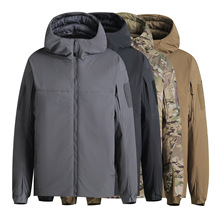 阿童木军版棉服加绒加厚软壳冲连帽锋衣军冲户外防水软壳