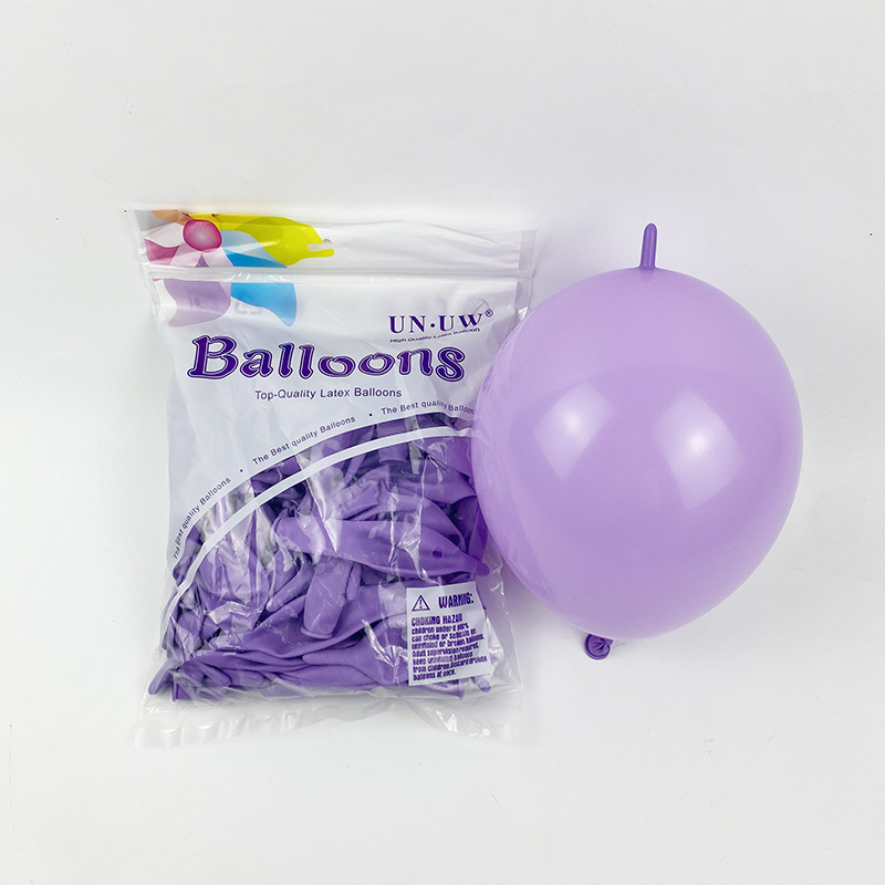 Globos con Cola de 10 Pulgadas para Fiestas, Color Sólido