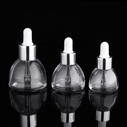 15ml botella de goteo cónico botella de vidrio 30ml botella de aceite esencial Pagoda transparente