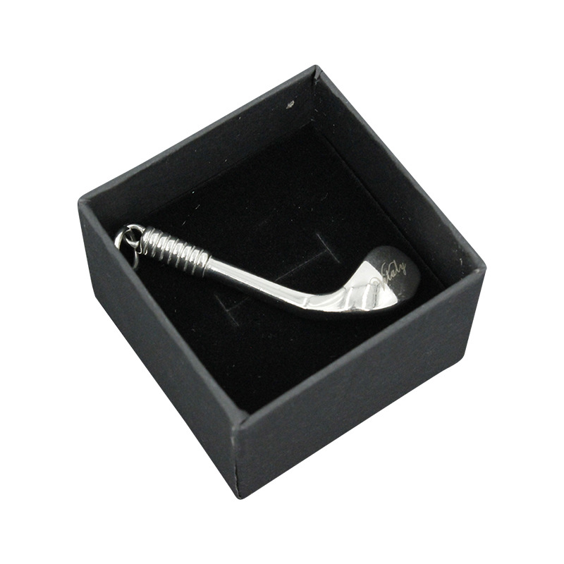 Golf colgante simple titanio acero collar clavícula cadena joyería nicho diseño sentido colgante accesorios fábrica al por mayor