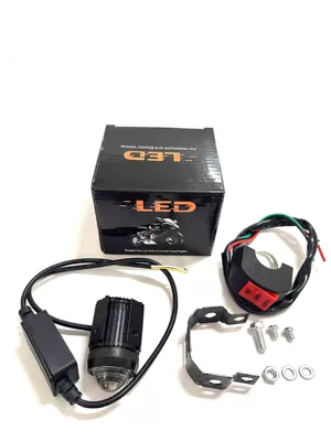 F8 Motorcycle Led Headlight, High Motorcycle headlights, headlights - single-near-white-far-white-switch