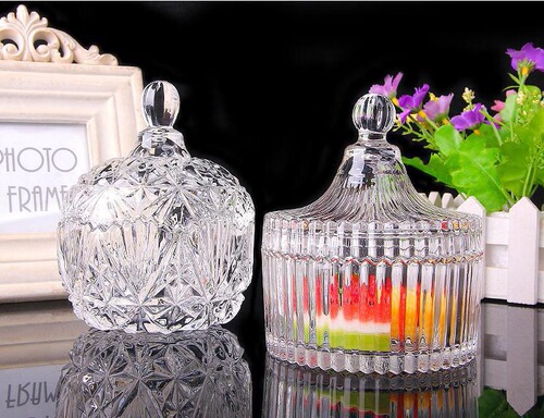 European candy jar glass cup storage jar fruit jar gift decoration sugar jar flower tea jar seasoning jar return gift jar