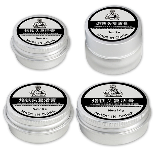 Soldering iron tip resurrection paste solves the problem of Luotie's black hair and tin-free repair paste. Soldering iron tip removes oxidation cleaning paste