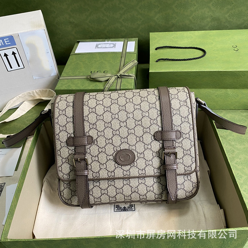Gucci Monogram Kişi Çarpaz Çanta və Messenger Modeli