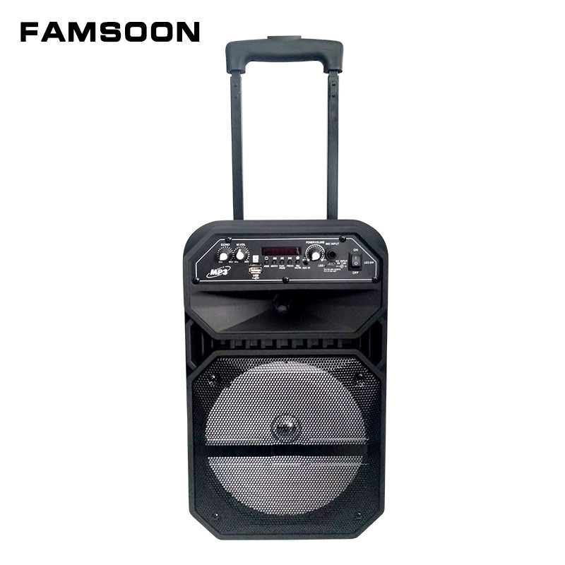 Factory direct supply outdoor square dancing sound pull rod mobile battery speaker U disk karaoke speaker