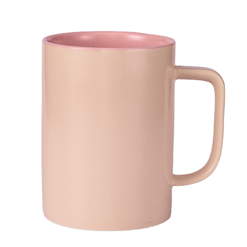 Transfronterizo de Amazon taza blanca taza de alto aspecto creativo Oficina taza de café pareja taza de agua Taza de cerámica