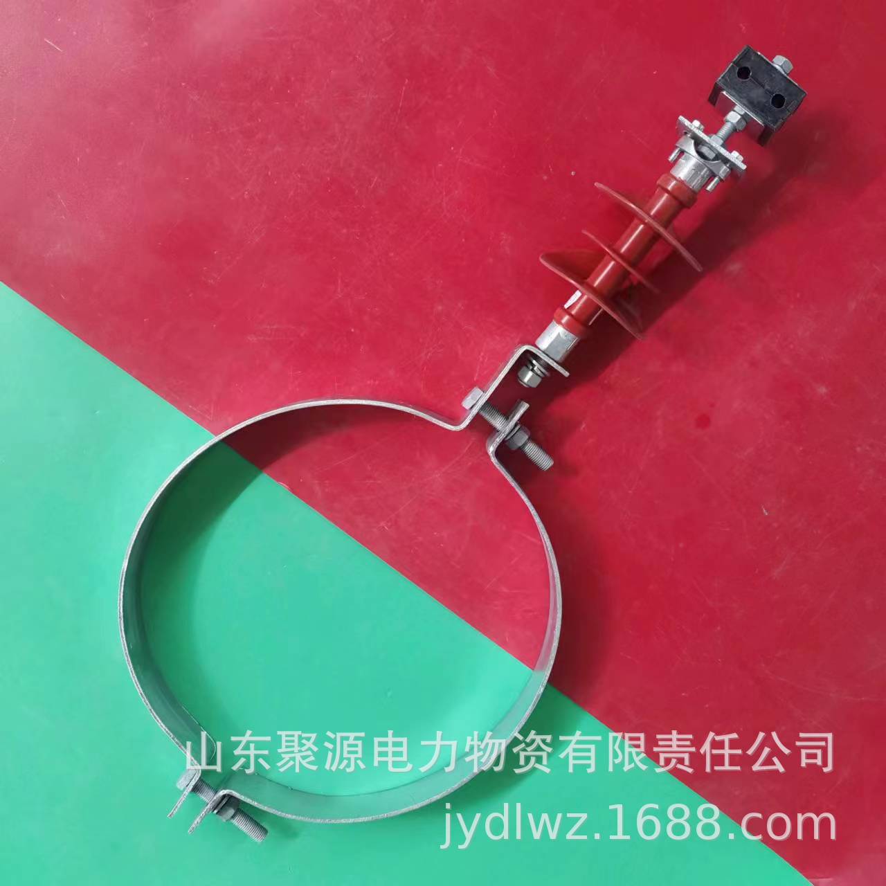 构架绝缘引下线夹 杆用抱箍式引下线夹 变电站用绝缘线夹