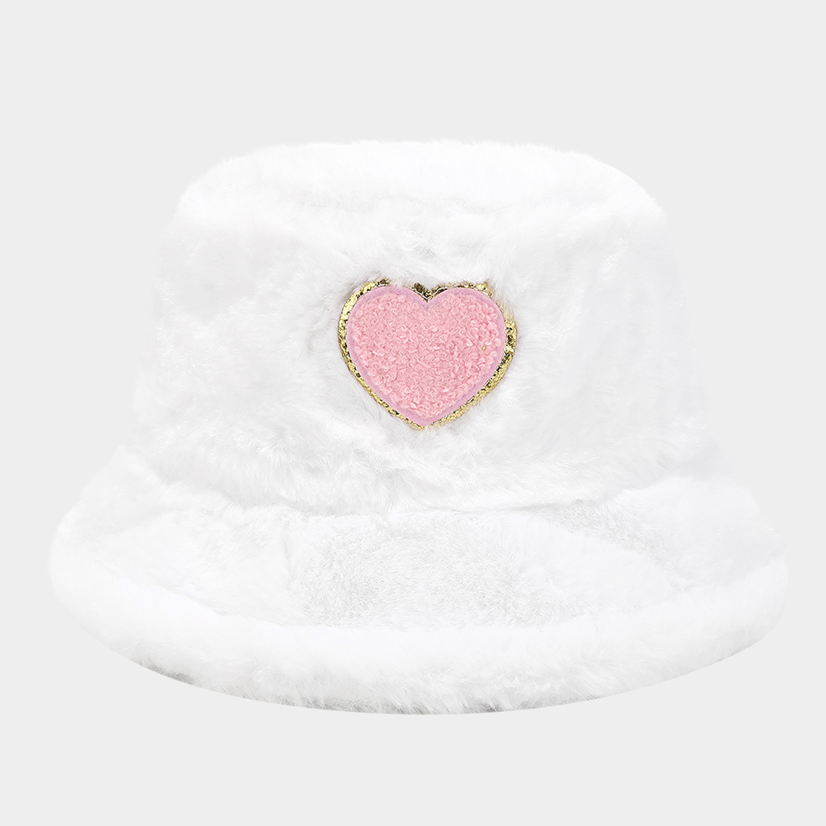Ins nuevos sombreros de lavabo etiquetados con amor, sombreros de pescador de felpa de todo fósforo de moda para damas, sombreros cálidos para parejas al aire libre de invierno