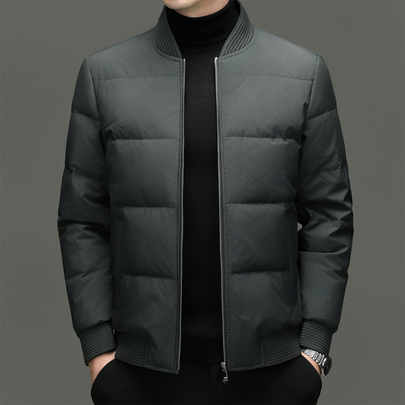 Men's down Jacket Winter New Short Thick Baseball Collar Slim Korean Style Trendy Fashion Versatile Warm Coat