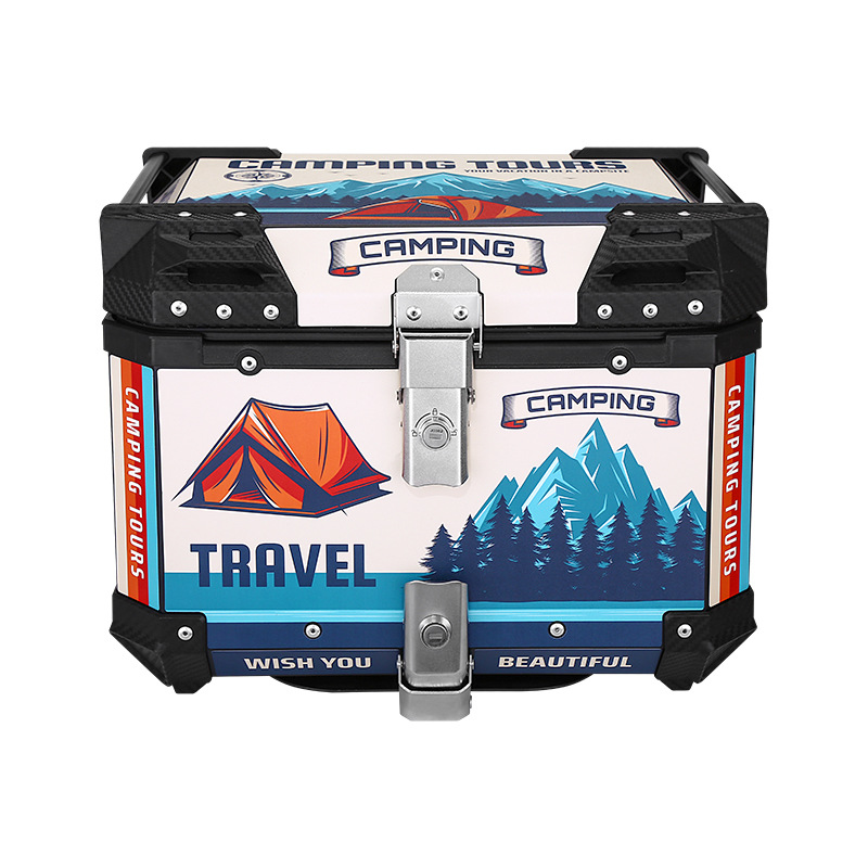 Scooter, caja trasera de aleación de aluminio, batería, ternero, coche eléctrico, maletero, gran capacidad para llevar