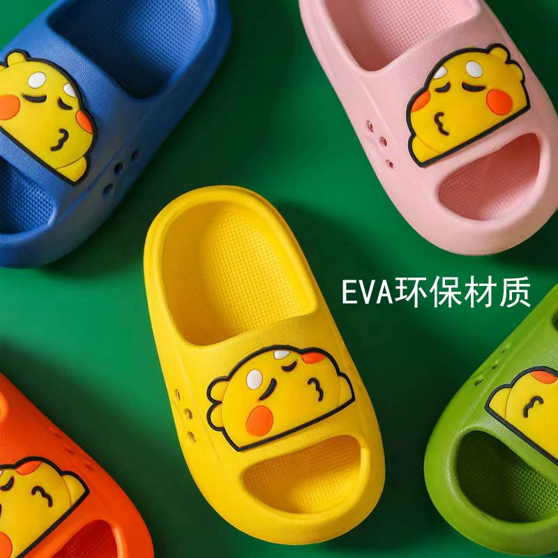 Детские Cartoon тапочки для мужчин и женщин, обувь, летние слайды, для подростков, семейный стиль