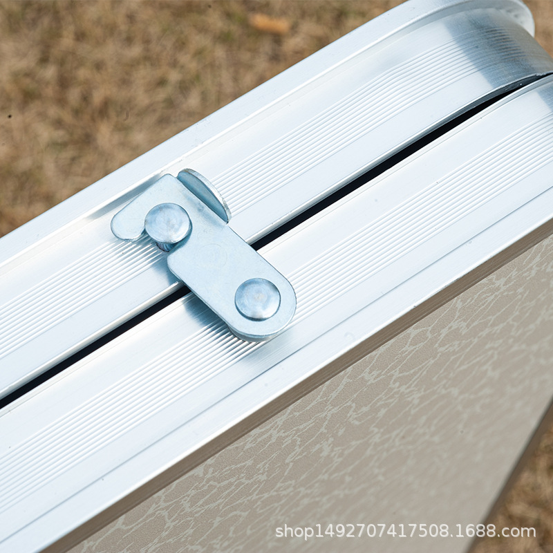 Mesa de picnic portátil plegable para almacenamiento al aire libre, mesa de puesto no tejida, mesa de comedor ligera y simple