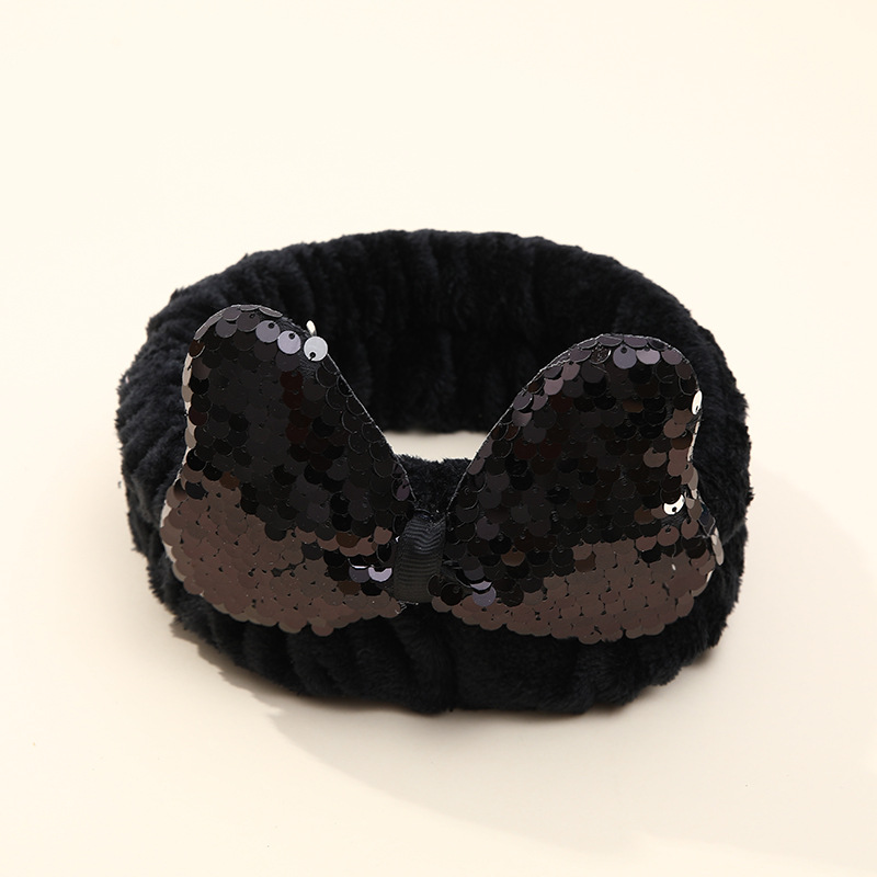 Nuevo cross-border coreano color sequilla arco correa de cabello dulce adorable adornamiento para el cabello niños hechos a mano tocado de arco