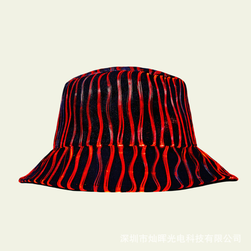Sombrero pescador luminoso de Halloween para festivales y conciertos