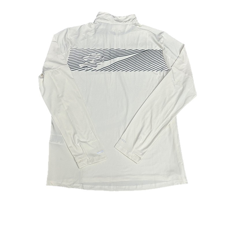 2025 nuevo entrenamiento de entrenamiento de fitness de manga larga de invierno de invierno transpirable de entrenamiento de manga larga de semi-cremallera